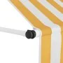 Toldo manual retráctil 100 cm naranja y blanco a rayas by , Awnings - Ref: Foro24-145831, Price: 91,36 €, Discount: %