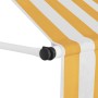 Toldo manual retráctil 100 cm naranja y blanco a rayas by , Awnings - Ref: Foro24-145831, Price: 94,02 €, Discount: %