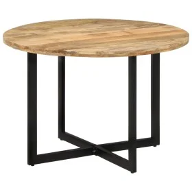 Solid mango wood dining table 110x75 cm by , Kitchen and dining tables - Ref: Foro24-338479, Price: 235,30 €, Discount: %