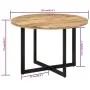 Esstisch aus massivem Mangoholz, 110 x 75 cm von , Küchen- und Esstische - Ref: Foro24-338479, Preis: 238,85 €, Rabatt: %