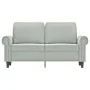 2-Sitzer-Sofa aus hellgrauem Samt, 120 cm von , Sofas - Ref: Foro24-359519, Preis: 269,77 €, Rabatt: %