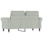2 seater light gray velvet sofa 120 cm by , Sofas - Ref: Foro24-359519, Price: 274,91 €, Discount: %