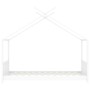 Children's bed frame solid white pine wood 70x140 cm by vidaXL, Cribs and beds for children - Ref: Foro24-283367, Price: 157,...