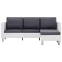Sofá de 3 plazas con cojines cuero sintético blanco by , Sofas - Ref: Foro24-282286, Price: 379,54 €, Discount: %
