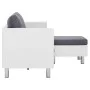 Sofá de 3 plazas con cojines cuero sintético blanco by , Sofas - Ref: Foro24-282286, Price: 379,54 €, Discount: %