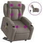 Sillón de masaje eléctrico reclinable elevable tela taupé by , Armchairs - Ref: Foro24-3204526, Price: 362,27 €, Discount: %
