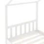 Estructura de cama infantil madera maciza pino blanco 70x140 cm de vidaXL, Cunas y camas para niños - Ref: Foro24-283367, Pre...