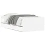 White bed frame with drawers 75x190 cm by , Beds and slatted bases - Ref: Foro24-3207385, Price: 130,62 €, Discount: %