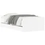 Estructura de cama con cajones blanco 75x190 cm de , Camas y somieres - Ref: Foro24-3207385, Precio: 132,42 €, Descuento: %