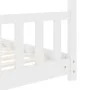 Estructura de cama infantil madera maciza pino blanco 70x140 cm de vidaXL, Cunas y camas para niños - Ref: Foro24-283367, Pre...