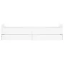 White bed frame with drawers 75x190 cm by , Beds and slatted bases - Ref: Foro24-3207385, Price: 130,62 €, Discount: %