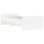 White bed frame with drawers 75x190 cm by , Beds and slatted bases - Ref: Foro24-3207385, Price: 130,62 €, Discount: %