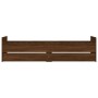 Estructura de cama con cajones roble marrón 75x190 cm de , Camas y somieres - Ref: Foro24-3207391, Precio: 130,06 €, Descuent...