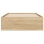 Cama con cajones madera ingeniería roble Sonoma 90x190 cm de , Camas y somieres - Ref: Foro24-3207324, Precio: 129,08 €, Desc...