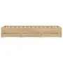 Cama con cajones madera ingeniería roble Sonoma 90x190 cm de , Camas y somieres - Ref: Foro24-3207324, Precio: 129,08 €, Desc...