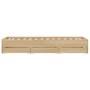 Cama con cajones madera ingeniería roble Sonoma 90x190 cm de , Camas y somieres - Ref: Foro24-3207324, Precio: 128,49 €, Desc...