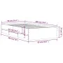 Cama con cajones madera de ingeniería roble ahumado 90x190 cm de , Camas y somieres - Ref: Foro24-3207326, Precio: 127,53 €, ...