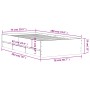 Betongraues Holzwerkstoffbett mit Schubladen 75x190 cm von , Betten und Lattenroste - Ref: Foro24-3207332, Preis: 125,86 €, R...