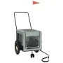 Fahrradanhänger für Haustiere aus Eisen und grauem schwarzen Oxford-Stoff. von , Kinderwagen für Haustiere - Ref: Foro24-9394...