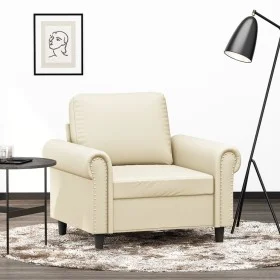 Kunstledersessel in Cremefarbe, 60 cm. von , Sofas - Ref: Foro24-359495, Preis: 169,32 €, Rabatt: %