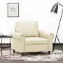 Sillón cuero sintético crema 60 cm by , Sofas - Ref: Foro24-359495, Price: 169,32 €, Discount: %