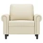 Sillón cuero sintético crema 60 cm by , Sofas - Ref: Foro24-359495, Price: 169,32 €, Discount: %
