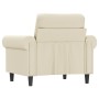Kunstledersessel in Cremefarbe, 60 cm. von , Sofas - Ref: Foro24-359495, Preis: 171,30 €, Rabatt: %