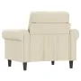 Sillón cuero sintético crema 60 cm by , Sofas - Ref: Foro24-359495, Price: 169,32 €, Discount: %