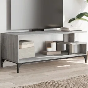 TV-Möbel aus Ingenieurholz und Stahl, Eiche, 102x40x41 cm. von , TV-Möbel - Ref: Foro24-842414, Preis: 57,85 €, Rabatt: %