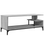 Mueble de TV madera de ingeniería y acero roble 102x40x41 cm de , Muebles TV - Ref: Foro24-842414, Precio: 58,61 €, Descuento: %