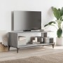 Mueble de TV madera de ingeniería y acero roble 102x40x41 cm de , Muebles TV - Ref: Foro24-842414, Precio: 58,61 €, Descuento: %