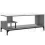 Mueble de TV madera de ingeniería y acero roble 102x40x41 cm de , Muebles TV - Ref: Foro24-842414, Precio: 58,61 €, Descuento: %