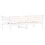 Sofá cama de madera maciza de pino blanco 100x200 cm de , Camas y somieres - Ref: Foro24-842875, Precio: 132,18 €, Descuento: %