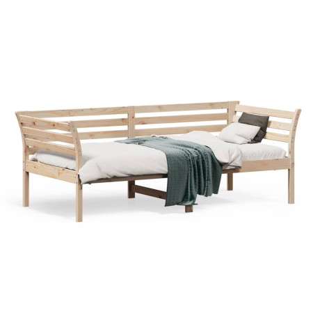 Schlafsofa aus massivem Kiefernholz, 75 x 190 cm von , Betten und Lattenroste - Ref: Foro24-842882, Preis: 104,79 €, Rabatt: %