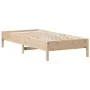 Solid pine wood bed frame 100x200 cm by , Beds and slatted bases - Ref: Foro24-842706, Price: 77,08 €, Discount: %