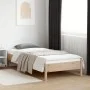 Solid pine wood bed frame 100x200 cm by , Beds and slatted bases - Ref: Foro24-842706, Price: 77,08 €, Discount: %