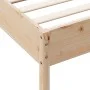 Solid pine wood bed frame 100x200 cm by , Beds and slatted bases - Ref: Foro24-842706, Price: 77,08 €, Discount: %