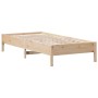 Solid pine wood bed frame 90x200 cm by , Beds and slatted bases - Ref: Foro24-842710, Price: 77,00 €, Discount: %