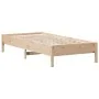 Solid pine wood bed frame 90x200 cm by , Beds and slatted bases - Ref: Foro24-842710, Price: 75,69 €, Discount: %