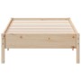 Solid pine wood bed frame 90x200 cm by , Beds and slatted bases - Ref: Foro24-842710, Price: 77,00 €, Discount: %