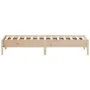 Solid pine wood bed frame 90x200 cm by , Beds and slatted bases - Ref: Foro24-842710, Price: 75,69 €, Discount: %