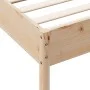 Solid pine wood bed frame 90x200 cm by , Beds and slatted bases - Ref: Foro24-842710, Price: 75,69 €, Discount: %