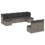 Gartenmöbel-Set 9-teilig mit grauen Polstern aus synthetischem Rattan von , Gartensets - Ref: Foro24-3250109, Preis: 503,30 €...
