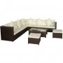 Set sofás de jardín 8 piezas y cojines ratán sintético marrón by , Garden sets - Ref: Foro24-42992, Price: 689,97 €, Discount: %