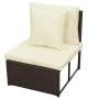 Set sofás de jardín 8 piezas y cojines ratán sintético marrón by , Garden sets - Ref: Foro24-42992, Price: 689,97 €, Discount: %