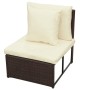 Set sofás de jardín 8 piezas y cojines ratán sintético marrón by , Garden sets - Ref: Foro24-42992, Price: 698,16 €, Discount: %