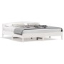 Estructura de cama con cabecero madera de pino blanco 200x200cm de , Camas y somieres - Ref: Foro24-3216189, Precio: 232,96 €