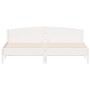 Estructura de cama con cabecero madera de pino blanco 200x200cm de , Camas y somieres - Ref: Foro24-3216189, Precio: 232,96 €