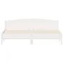 Estructura de cama con cabecero madera de pino blanco 200x200cm de , Camas y somieres - Ref: Foro24-3216189, Precio: 230,11 €...
