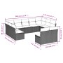 Set de sofás de jardín 11 pzas y cojines ratán sintético gris by , Garden sets - Ref: Foro24-3250189, Price: 591,17 €, Discou...
